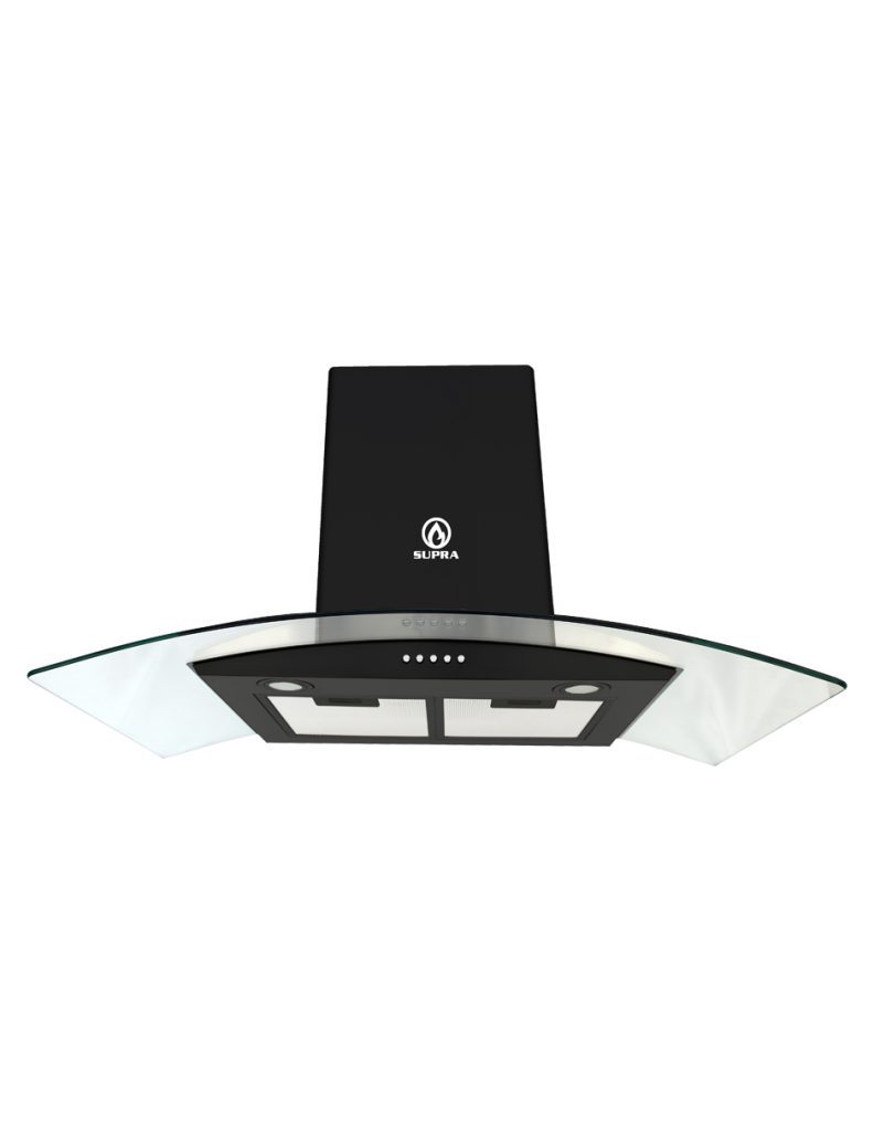 Tricombo GRONA color negro con campana de pared 90cm más parrilla de ...